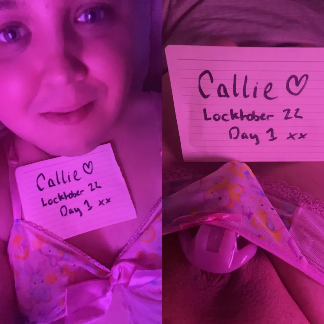 Sooo that’s it, I’ve been locked by my Mommy and my keys and clitty are hers for the next 31 days 🥺💖 Wish this princess good luck? I’m gonna need it!!