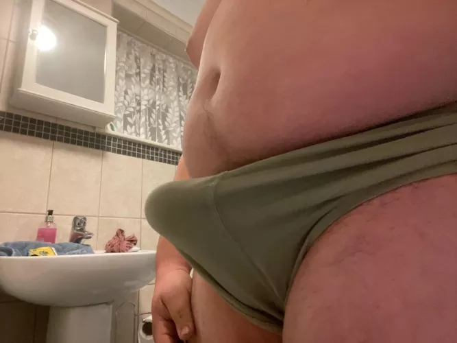 About to pee in panties dm to see have to be quick 😉