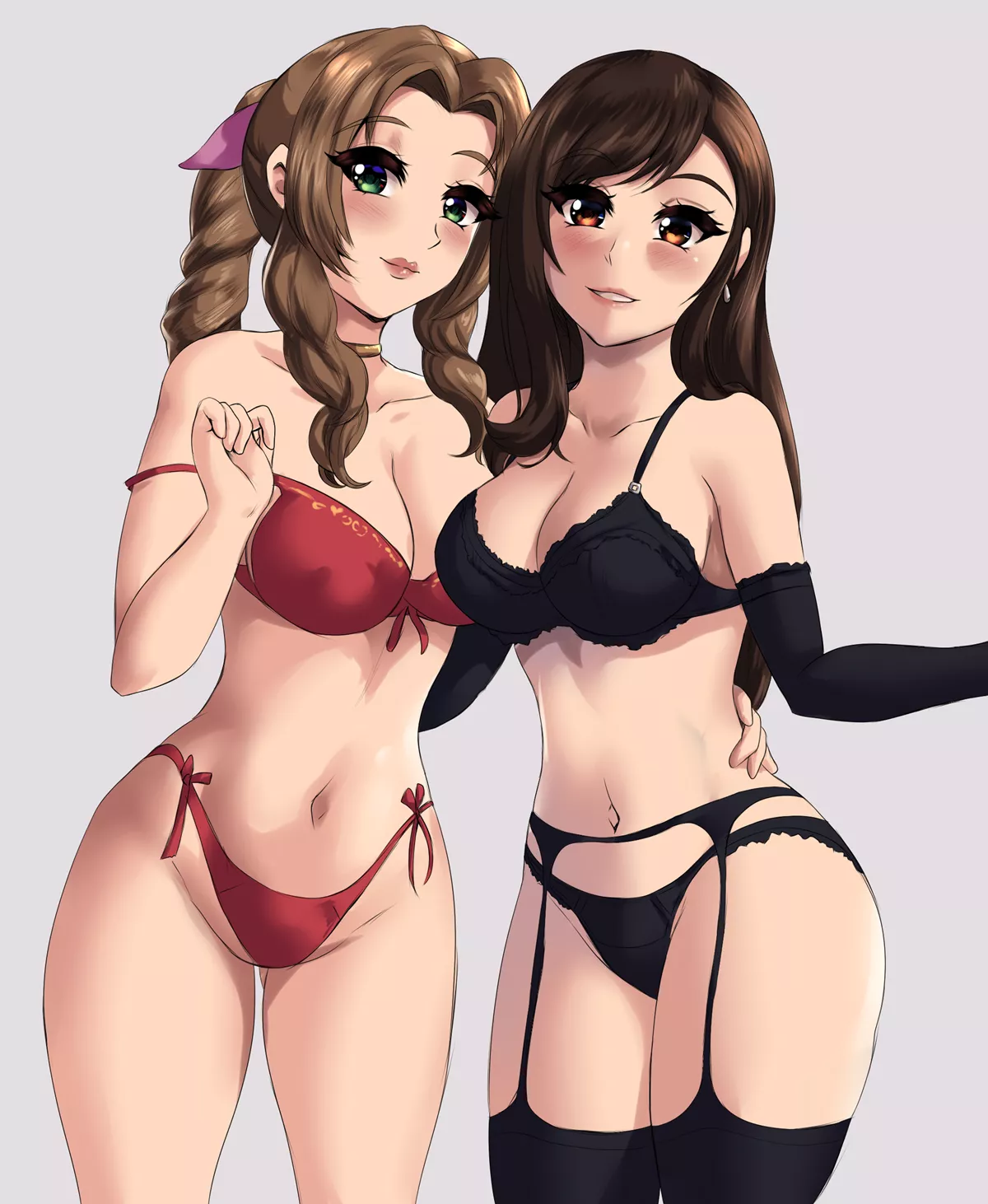 Aerith And Tifa Underwear Only (Leonart ) Aerith And Tifa Underwear Only (Leonart )