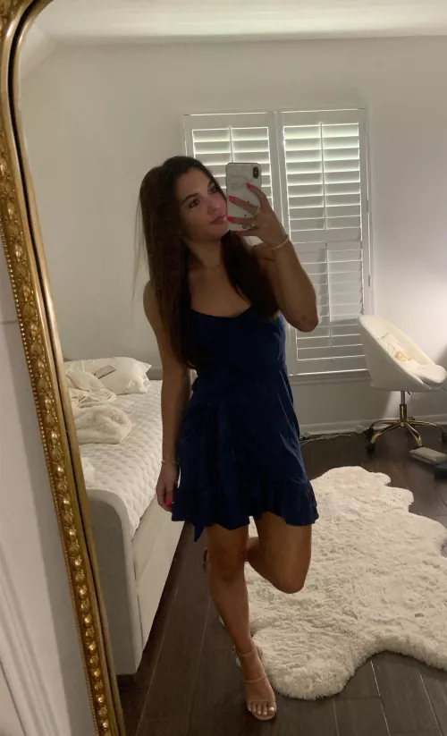 Dark blue dress