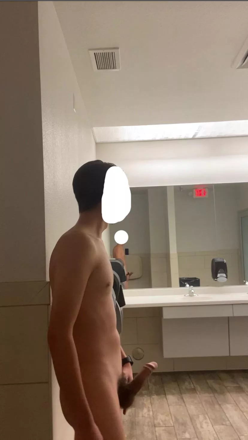 Got a bit risky in my school’s restroom