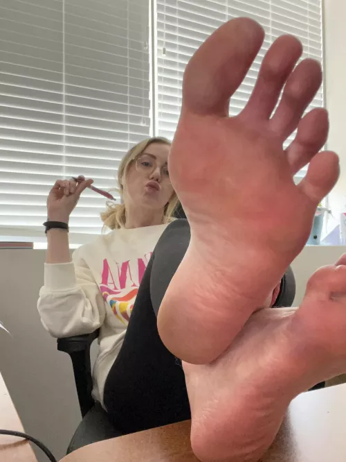 If you walked into my office and saw my bare feet on the desk, what would you do?