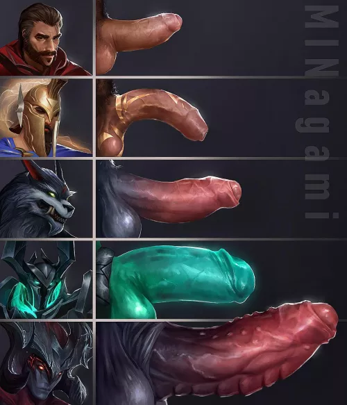 League of cocks. Who would you suck first? [Artist: minagami]