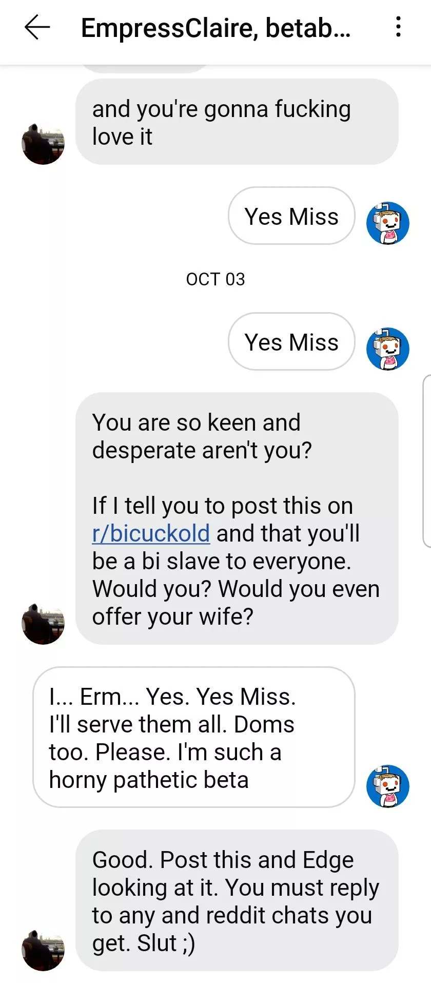 Please cuck this beta slave. Make me Bi 😳