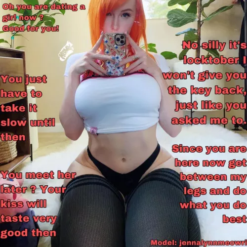 You asked your friend to hold your keys for locktober