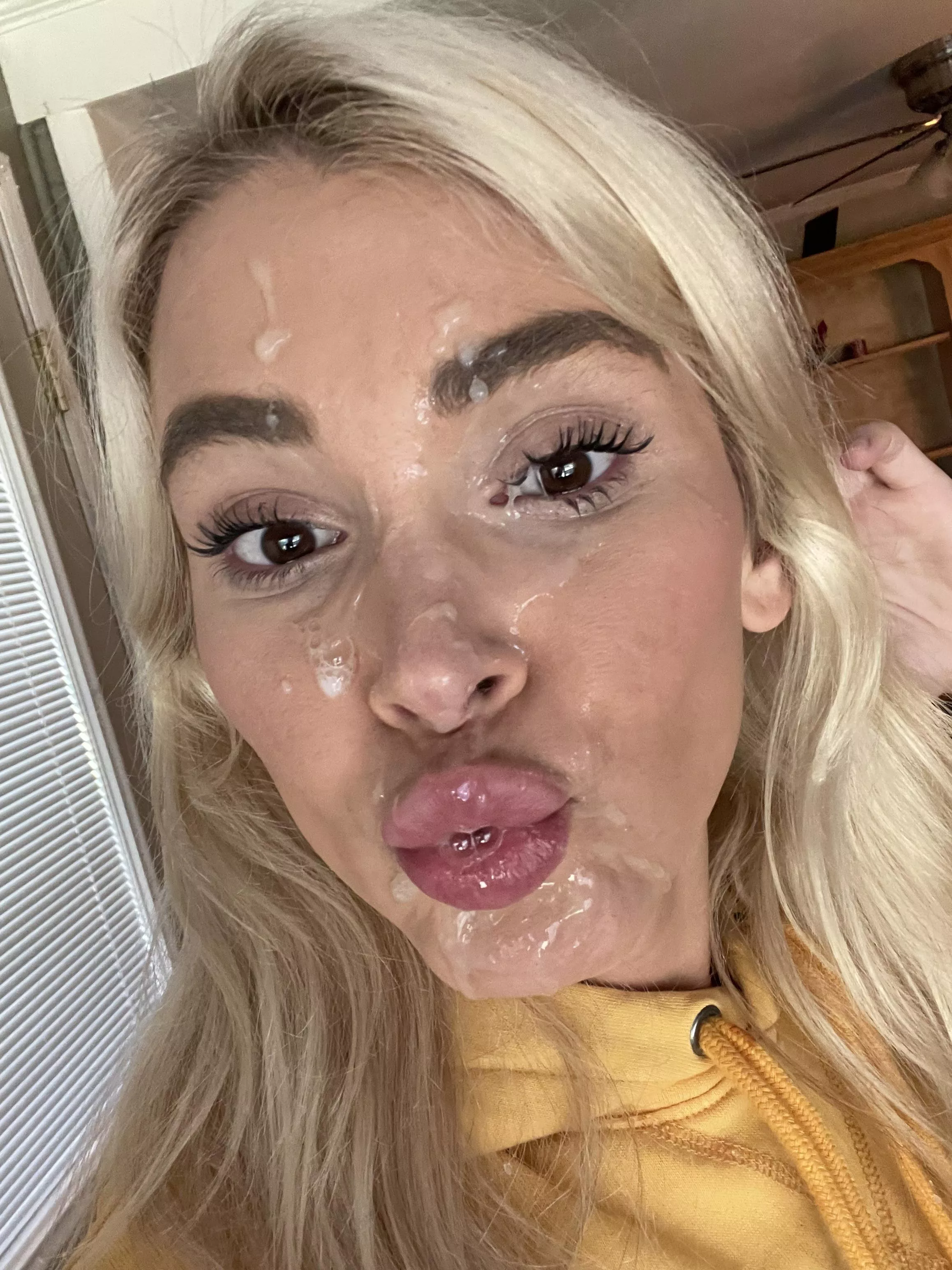 I prefer to wear cum over makeup