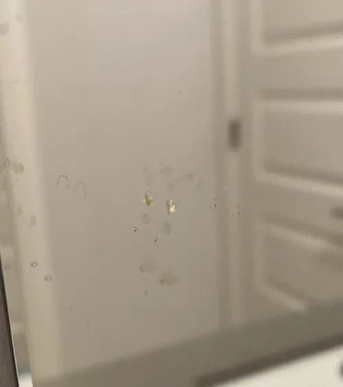 Just Popped A Big, Juicy Zit On My Chin. It Made A Sound As The Contents Splattered On My Bathroom Mirror.