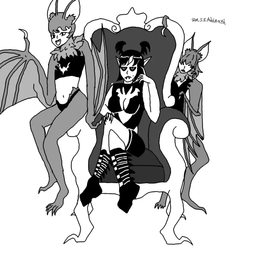 [OC] MGO Day 3: Vampire Girl and Her Bats