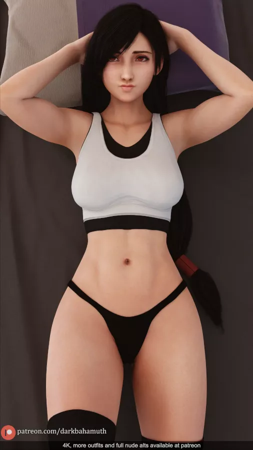 Tifa is bored (Darkbahamuth) Tifa is bored (Darkbahamuth)