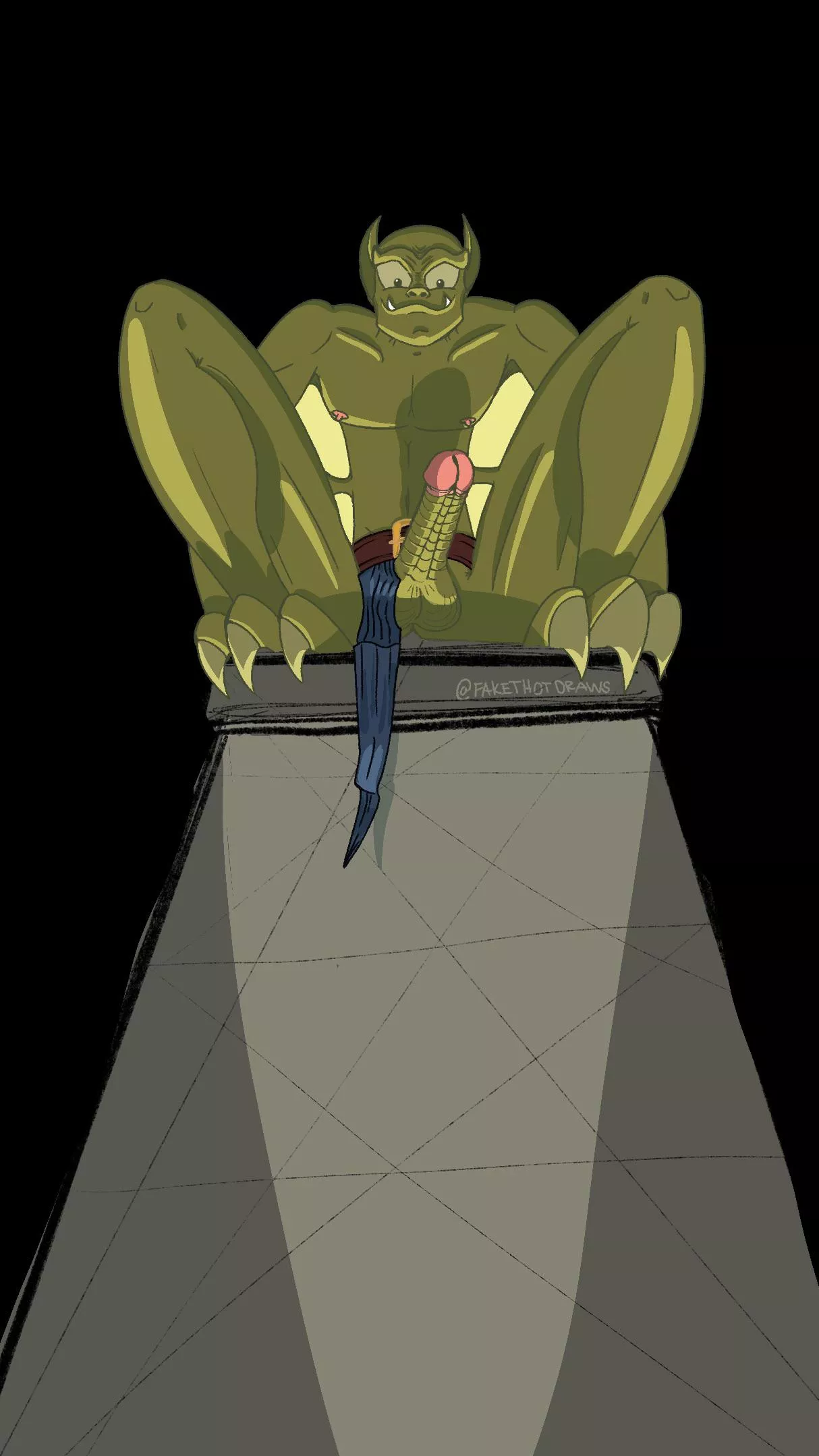 Useless Loincloth… | Artist Is me [OC] | Lexington from Gargoyles