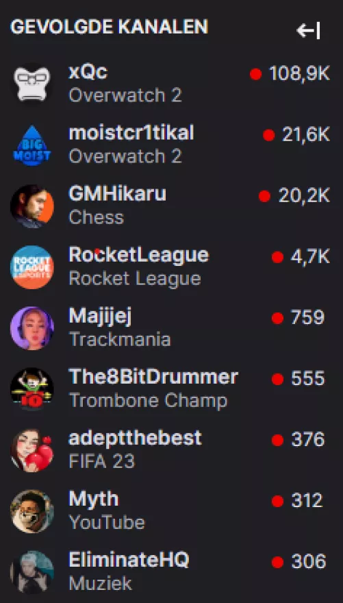 Myth always shows up under my followed channels. I don't follow him, how do I get rid of this?