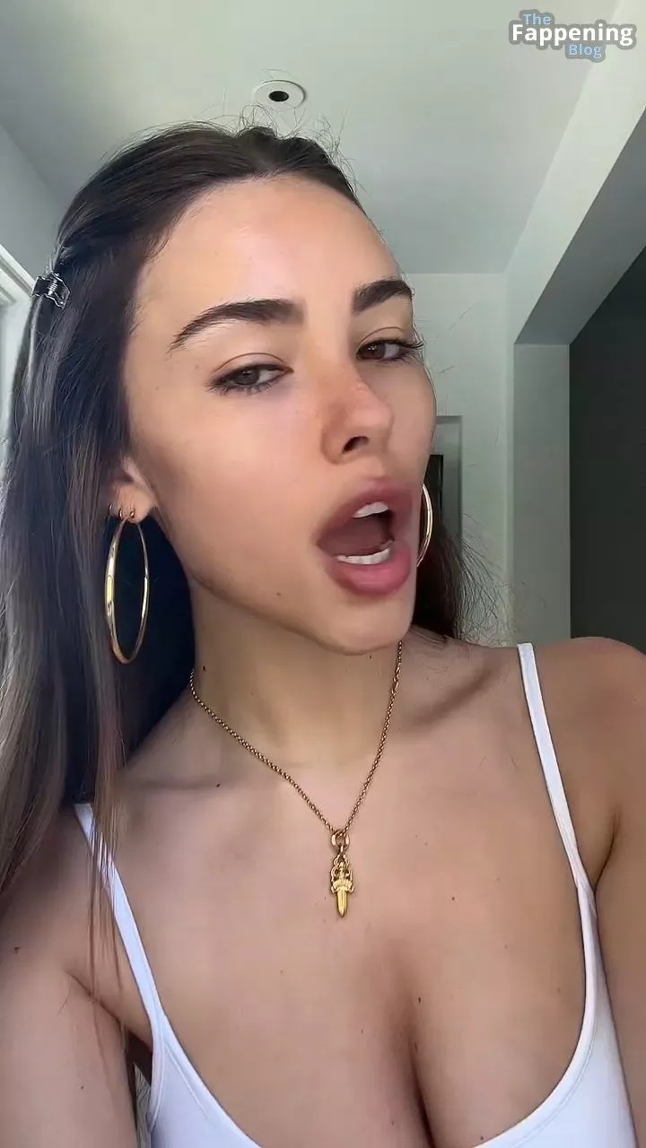 Madison Beer Displays Her Sexy Boobs in a White Top (8 Photos)