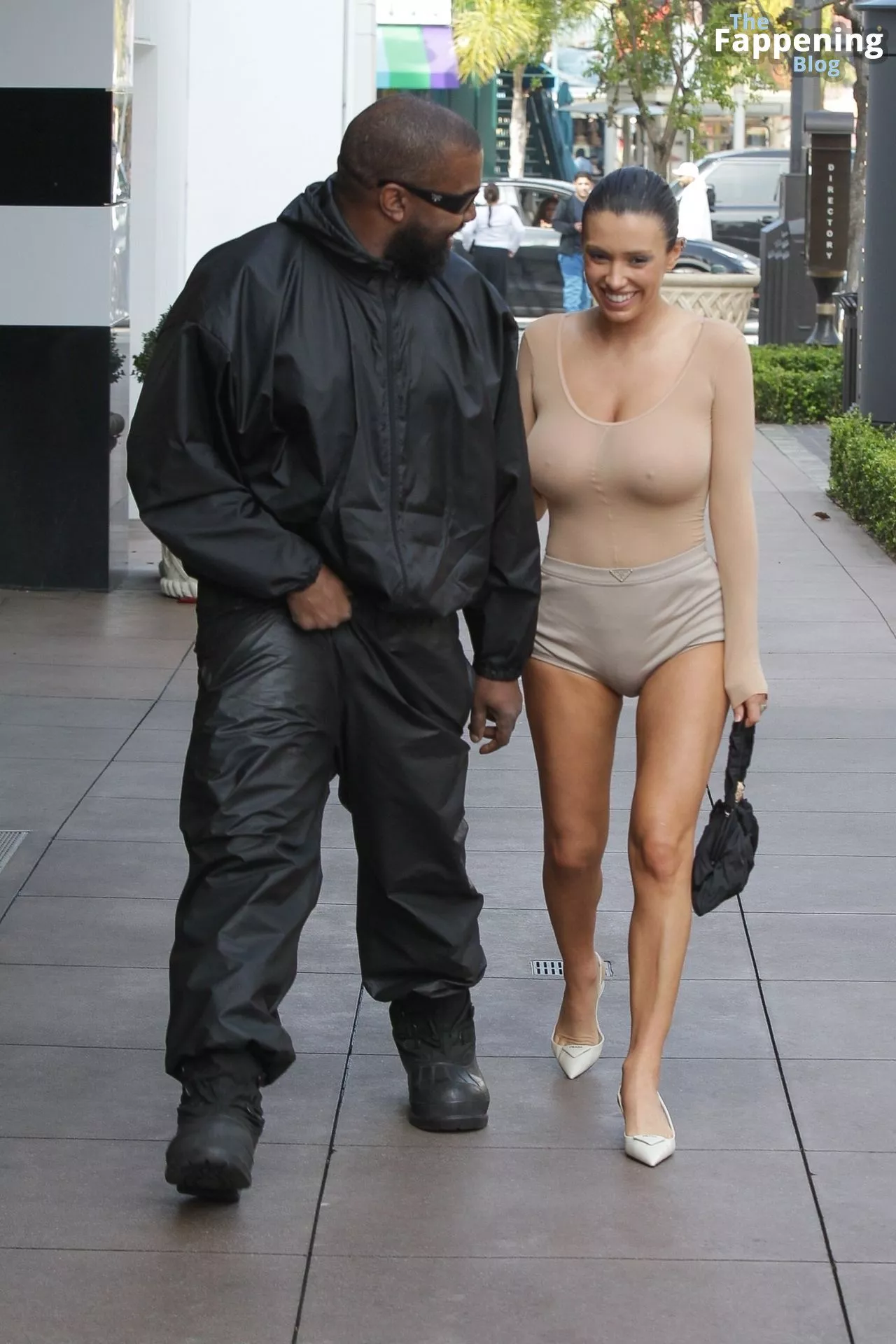 Braless Bianca Censori Heads to Cheesecake Factory with Ye in LA (150 Photos)