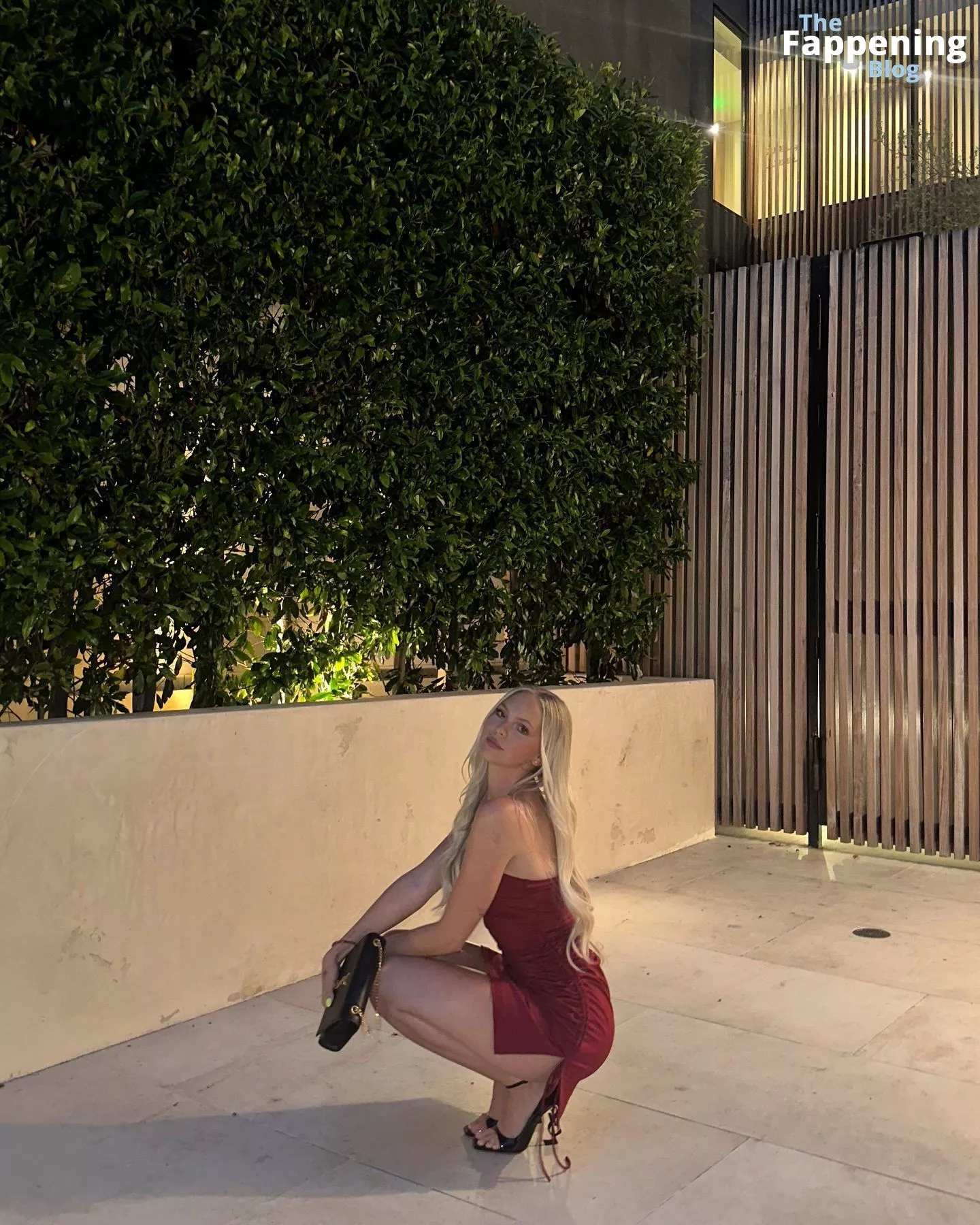 Jordyn Jones Stuns in a Red Dress (6 Photos)