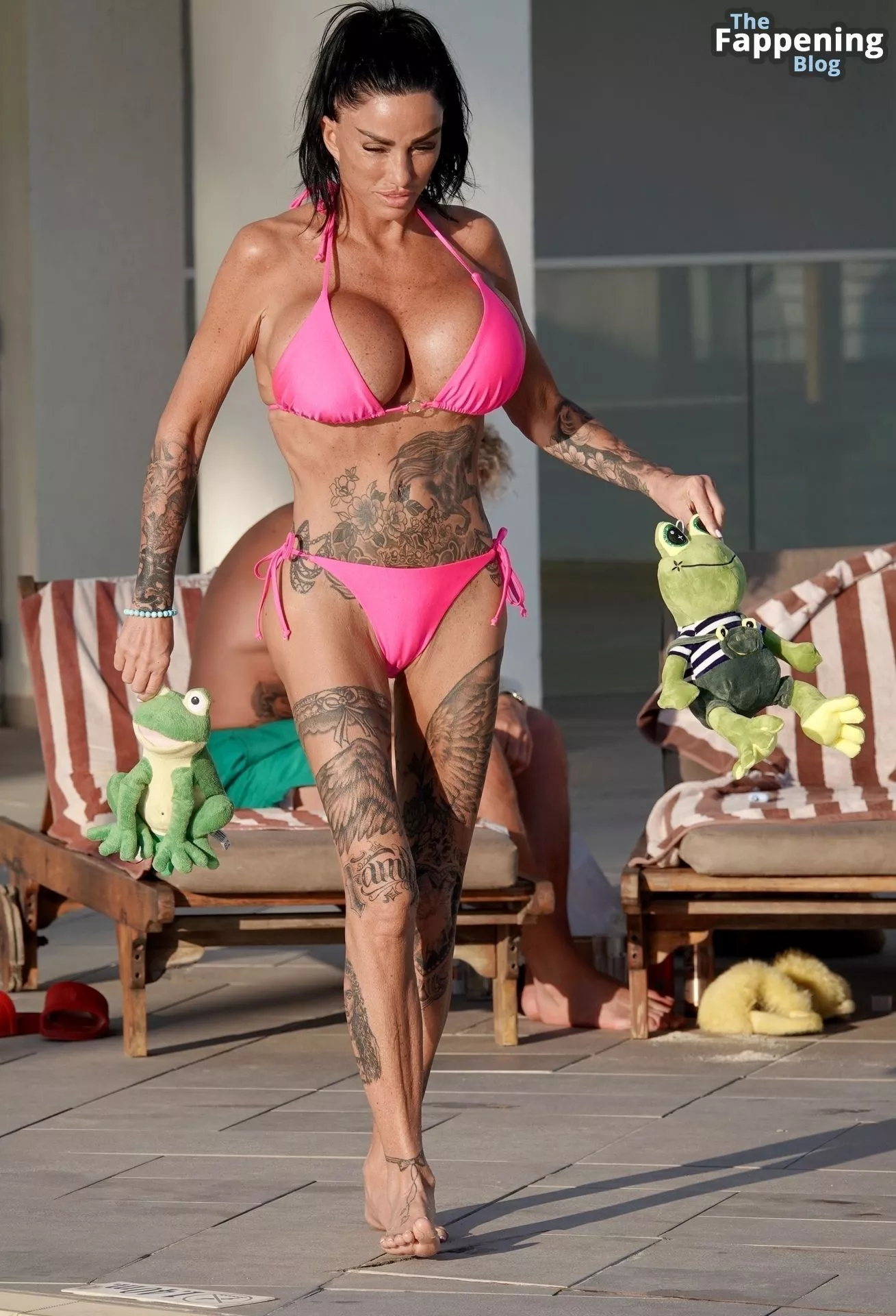 Katie Price Wows in a Pink Bikini During Her Holiday in Cyprus (49 Photos)