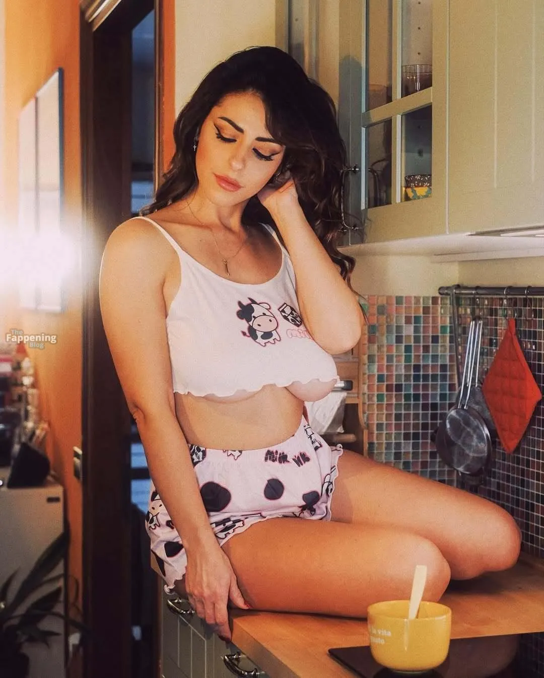 Maddalena Cabizzosu Shows Off Her Underboob in a Tiny Crop Top (12 Photos)