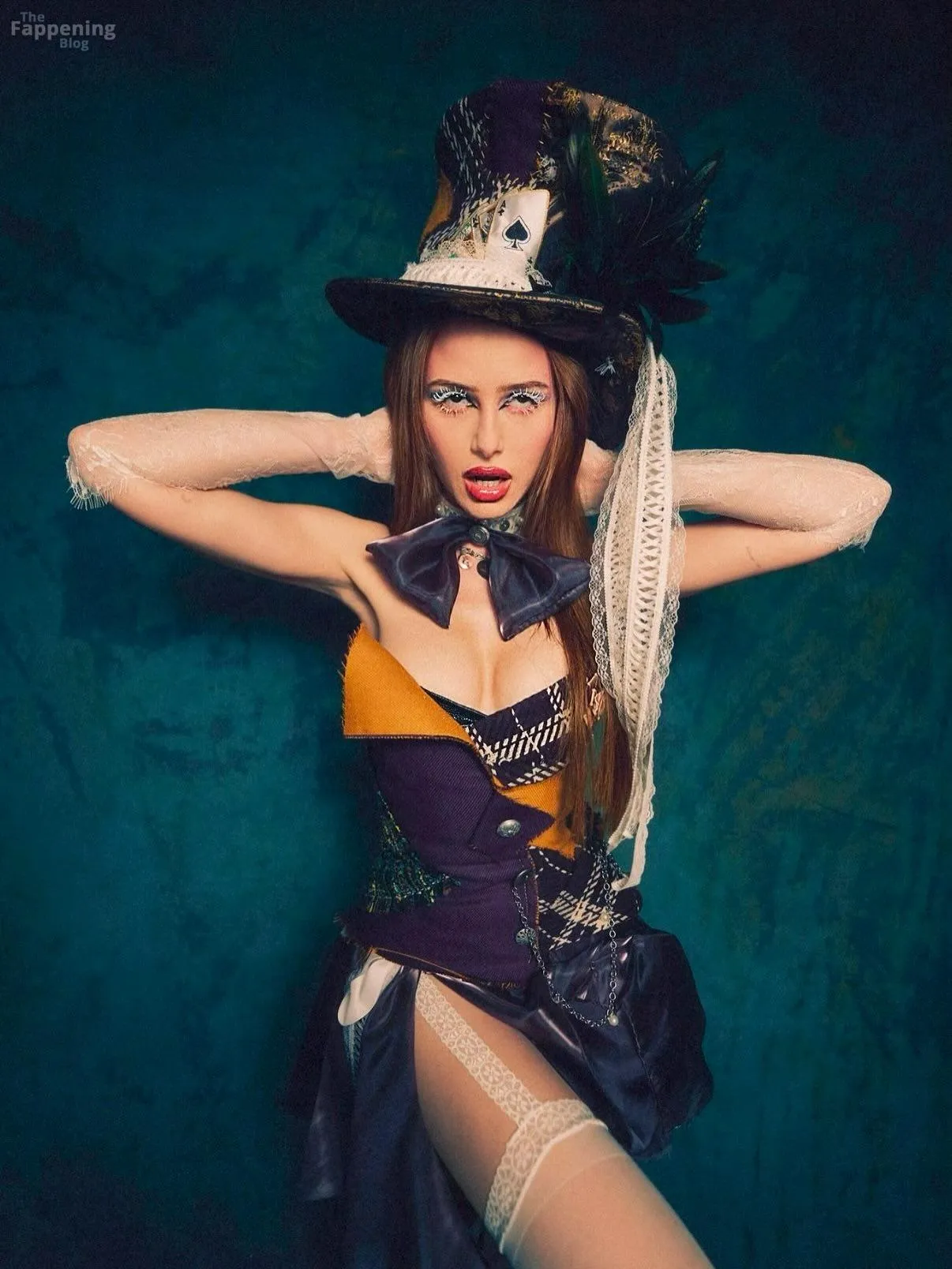 Madelaine Petsch Displays Her Sexy Tits at Vas J Morgan’s Halloween Party (27 Photos)