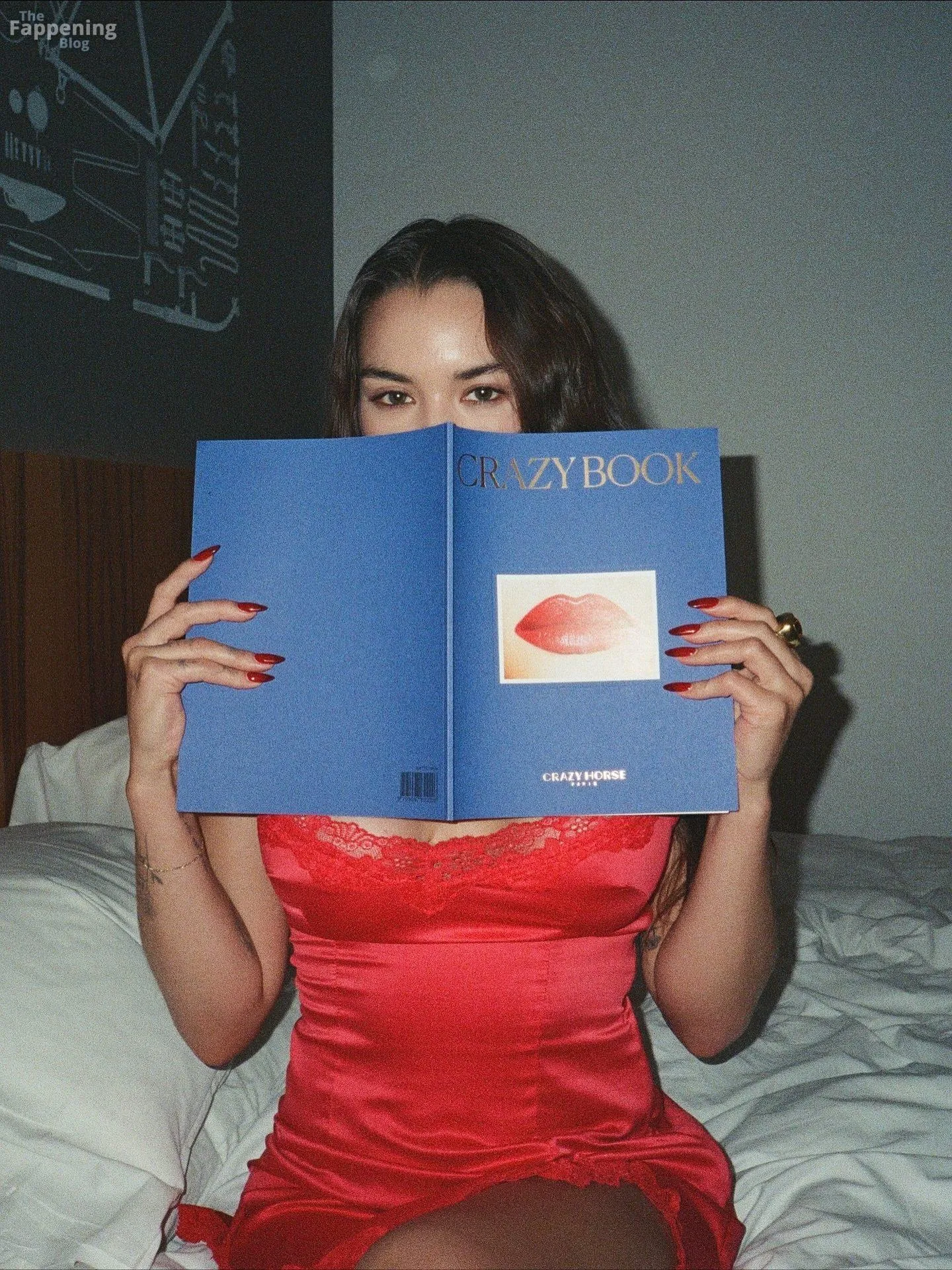 Paris Berelc Stuns in Red in a New Bedroom Shoot (7 Photos)