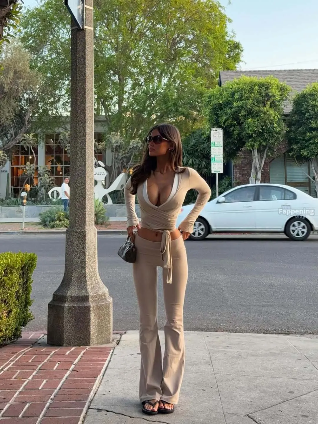 Ella Cervetto Shows Off Her Cleavage in a Tight Wrap Top (16 Photos)