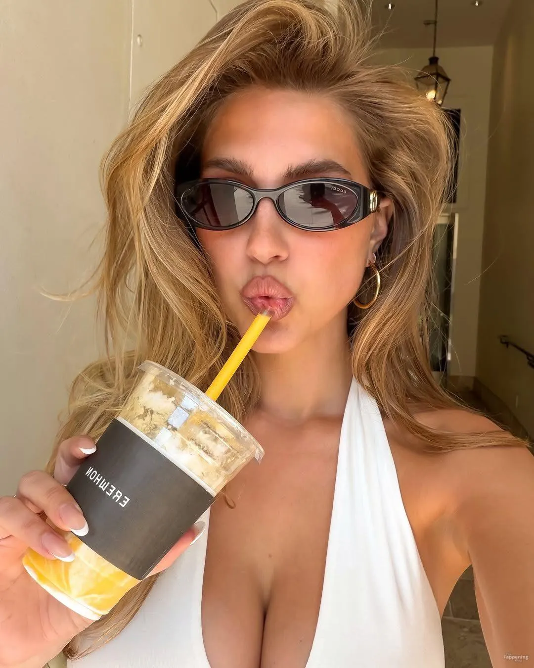 Kara Del Toro Shows Off Her Sexy Boobs in a White Top (7 Photos)