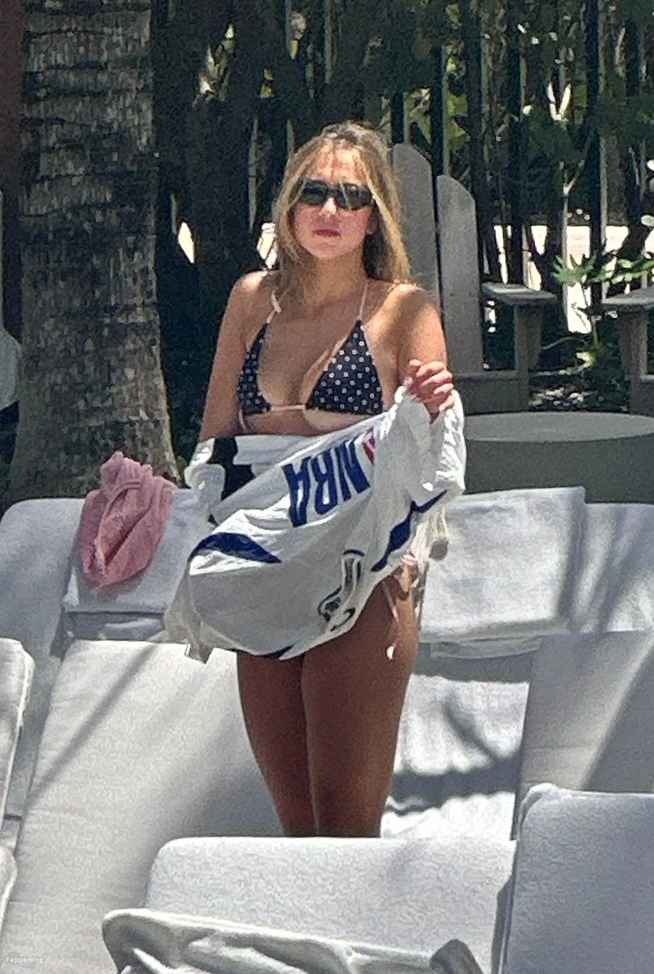 Tate McRae Shows Off Her Assets in a Blue String Bikini Around the Pool in Miami Beach (42 Photos)