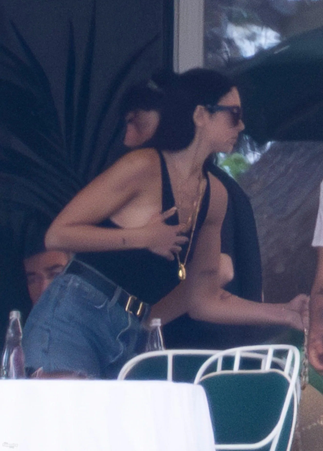 Dua Lipa Goes Braless During Breakfast in Palermo (18 Photos)