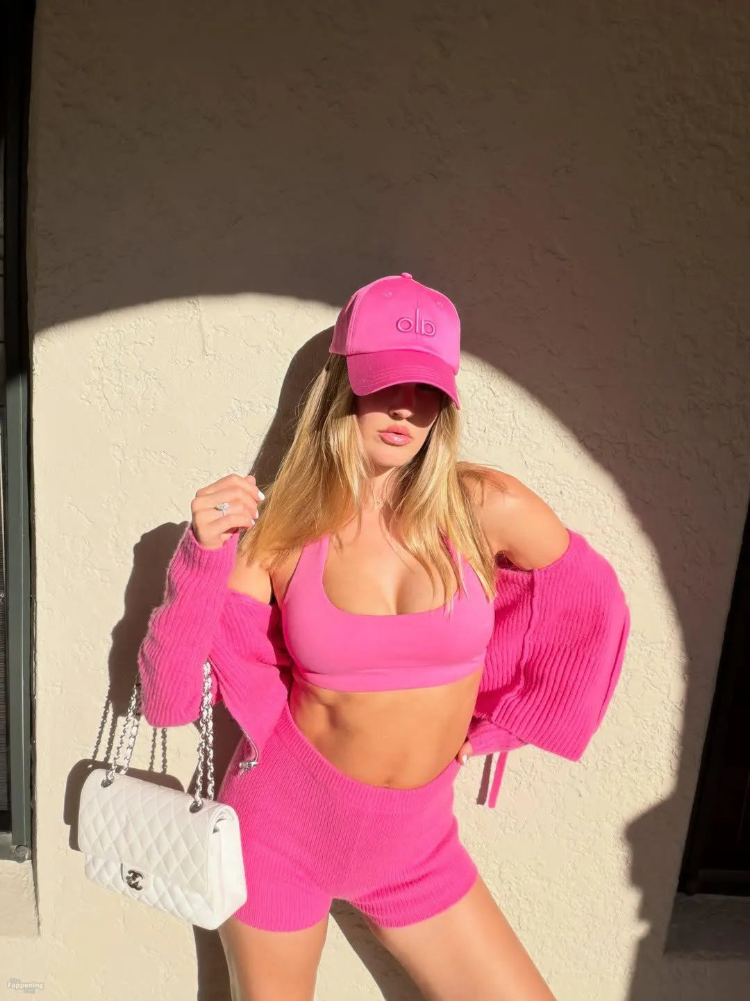 Joy Corrigan Looks Hot in Pink in a Sexy Shoot for Alo (7 Photos)