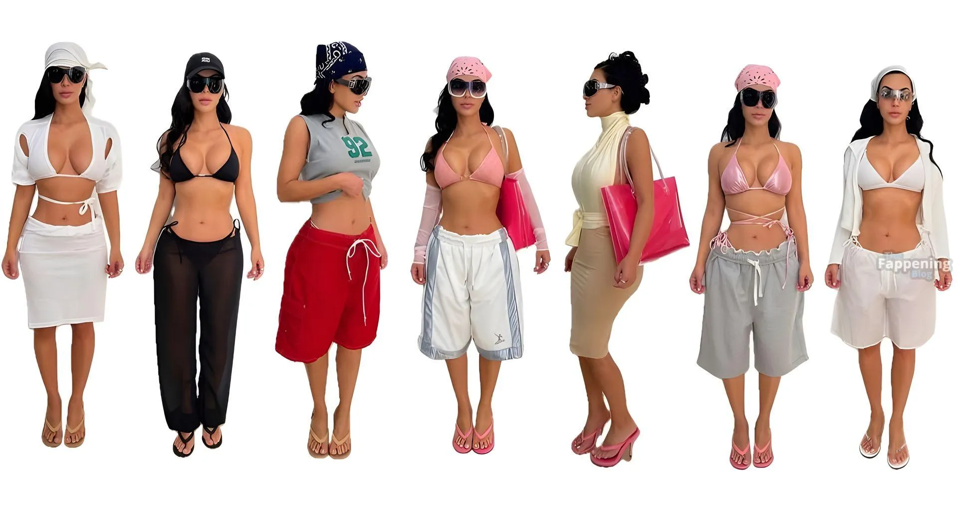 Kim Kardashian Shows Off Her Curves During Bikini Fittings (9 Photos)